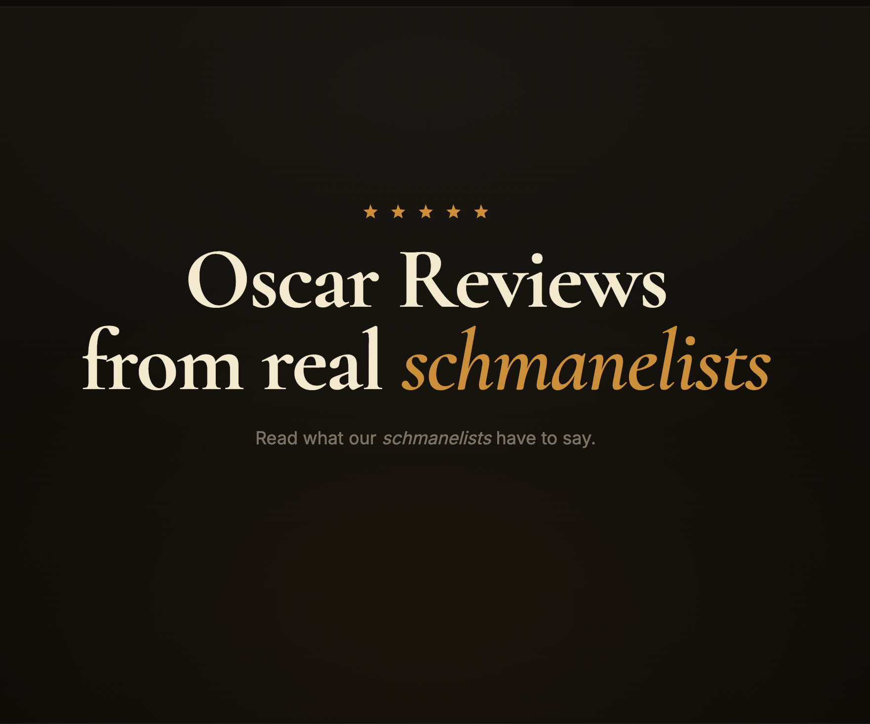 Schmoscars